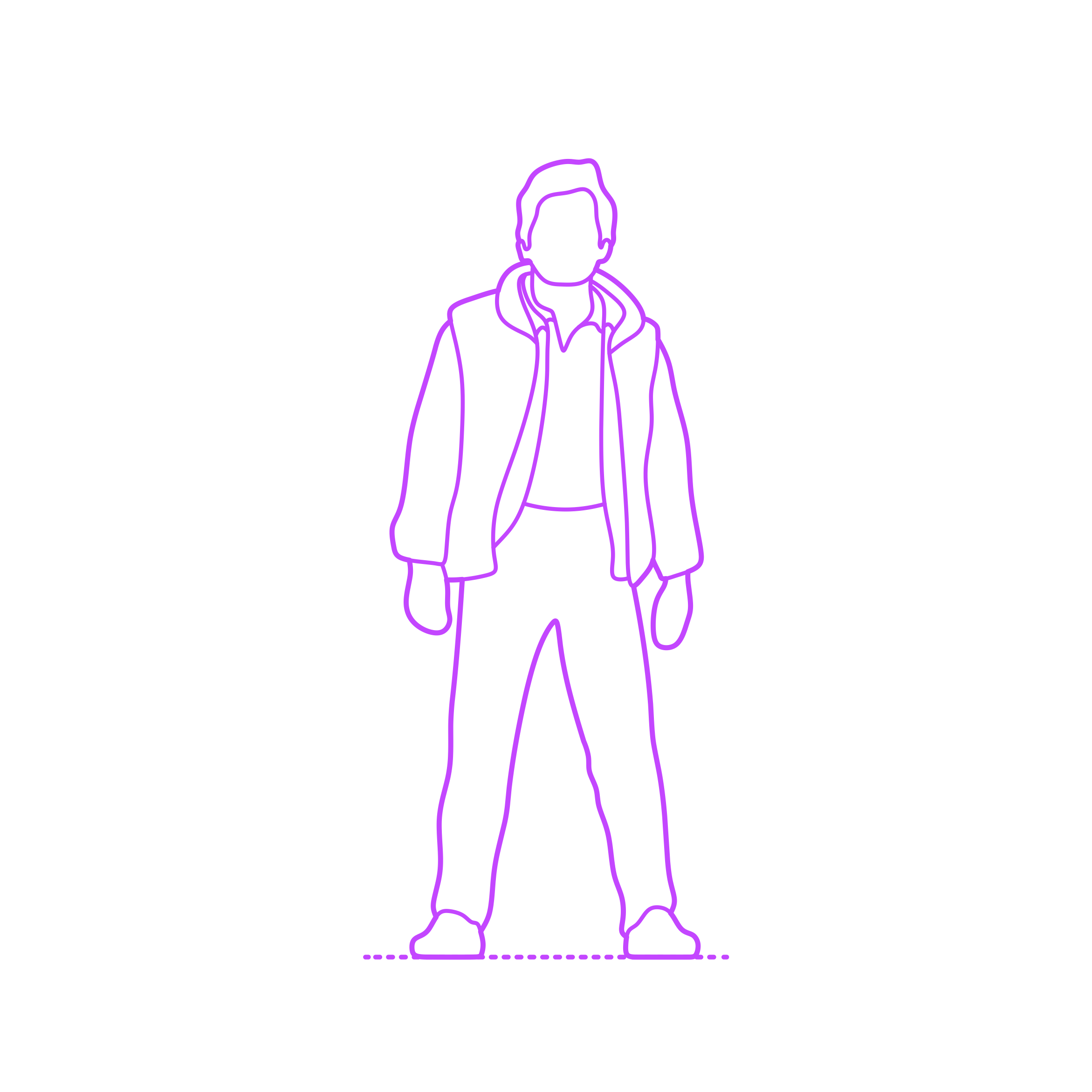 Pop Culture Adventurers Marty Mcfly Outline Svg File Free Vectors